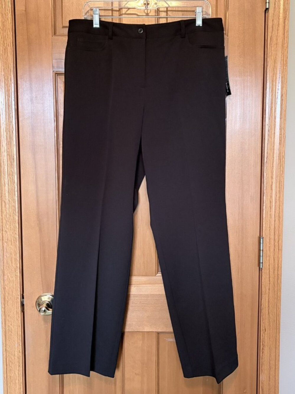 Rafaella Petite Black 2-Way Stretch 5-Pocket Classic Trouser Pants 14P NWT